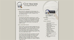 Desktop Screenshot of cuetracker.com