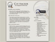 Tablet Screenshot of cuetracker.com